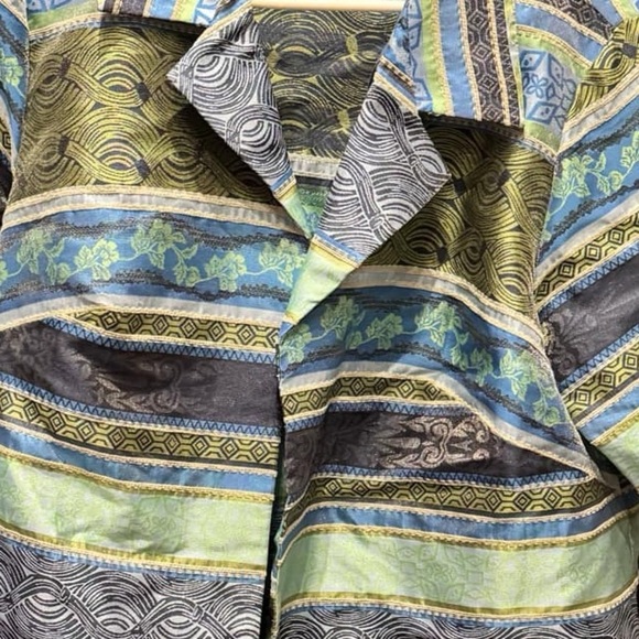 Y2K R&K Colorful Striped Jacket size 20W - Picture 3 of 4